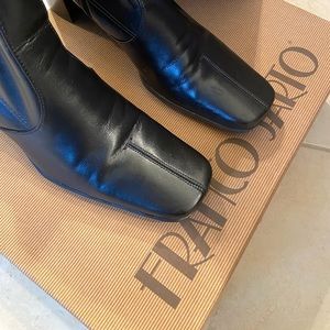 Black Franco Sarto Knee High Boots